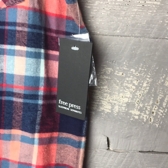 Free Press flannel sleepwear shirt - Picture 3 of 5